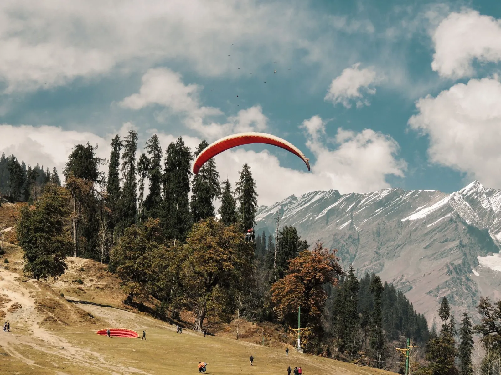 Paragliding at Solang Valley, Manali